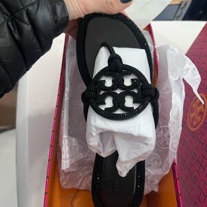Tory Burch Black Leather Sole
